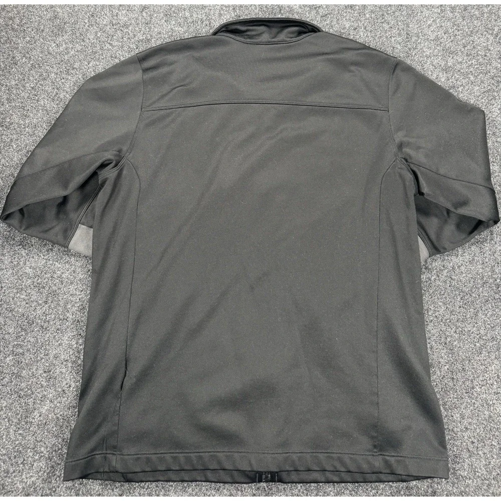 The North Face Full Zip Jacket Mens Large Black Fleece Lined Soft Shell